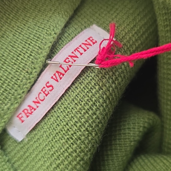 Frances Valentine Green Marino Wool Sweater Dress - Picture 7 of 10